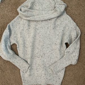 Gray Cowl Neck Sweater